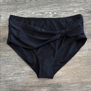 NWOT Medium Black High-Waisted Bikini Bottoms